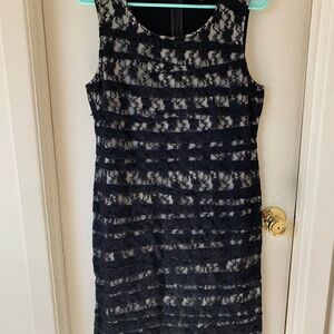 Alfani Black Lace Sleeveless Midi Dress